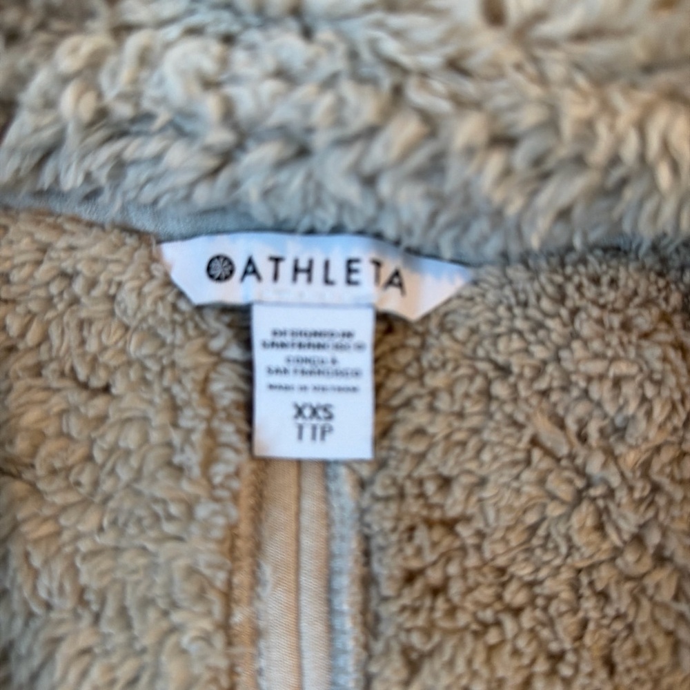 Athleta Tan Sherpa Jacket - Picture 2 of 4